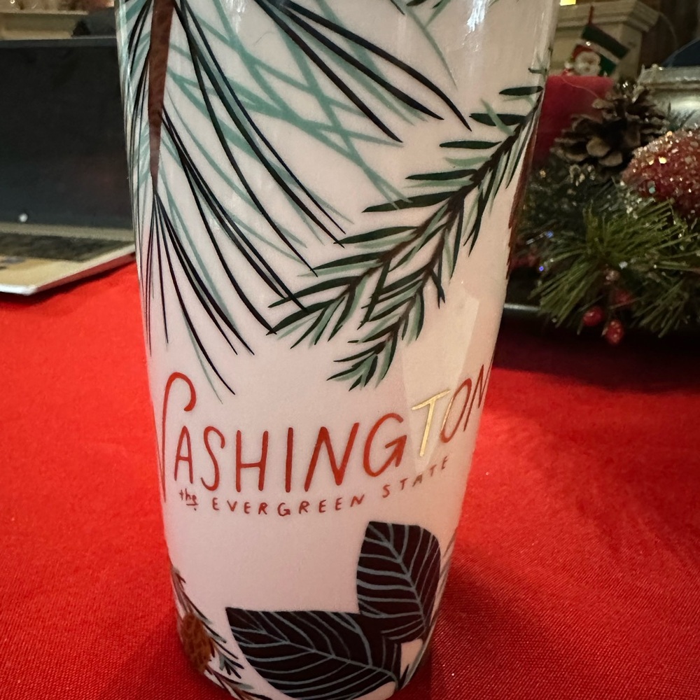 Starbucks 2017 Washington state ceramic travel mug
